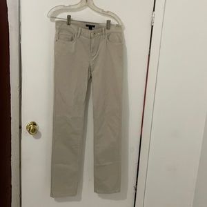 T H beige corduroy boot leg